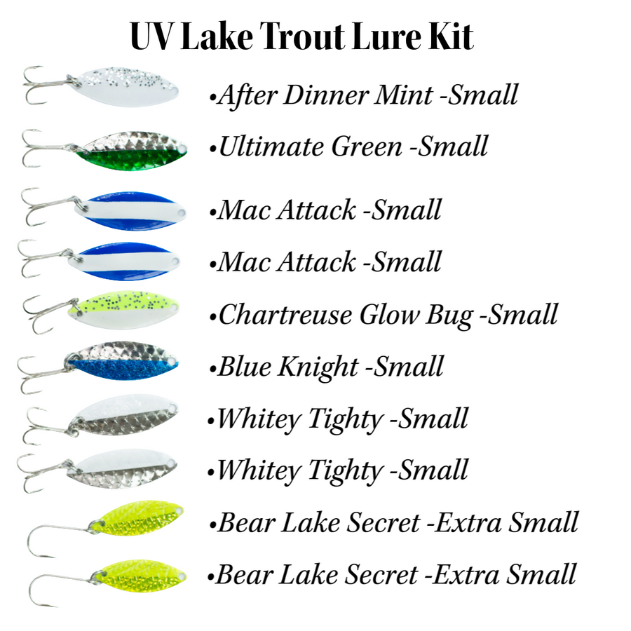 Flaming Gorge Lake Trout Kit of 10 Lures – Flashy Fish Lures