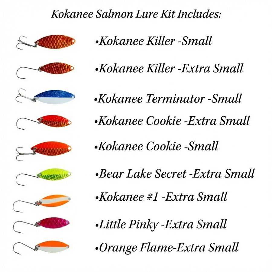 Kokanee Salmon Kit of 9 Lures